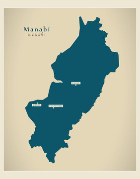 Modern Map - Manabi EC