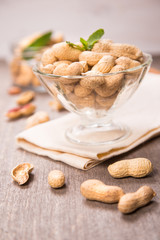 peanut in container
