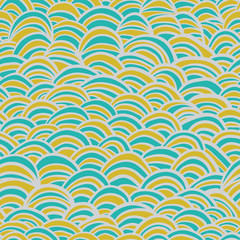 Abstract wavy seamless pattern.