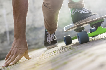 Man Skateboarding During Summer