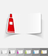 realistic design element. cosmetic cream