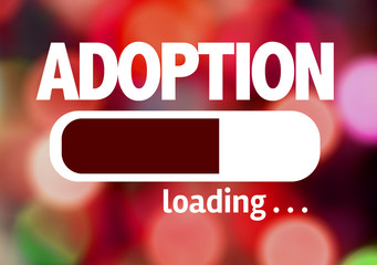 Progress Bar Loading with the text: Adoption