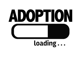 Progress Bar Loading with the text: Adoption