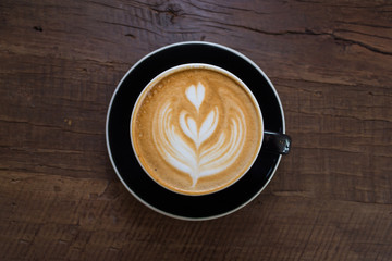 coffee in black cup