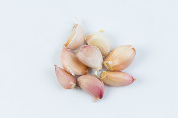 Garlic isolated on white background