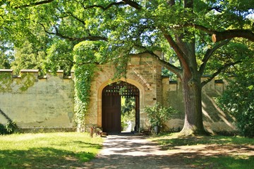 Gate of an old medieval castle