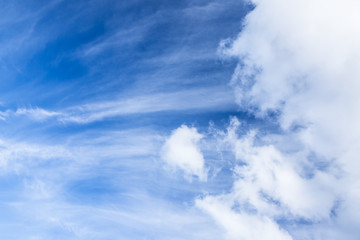 Naklejka na ściany i meble Long cirrus clouds skyscape