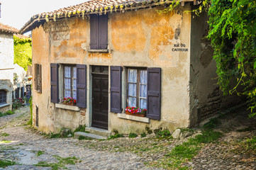 Medieval city of Pérouges, France, Europe