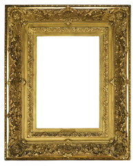 Frame wooden detailed ornate and gilded for canvas or mirror