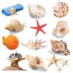 Sand, sea, isolated.