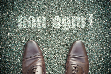 Concept route et marquage au sol - non ogm ! 