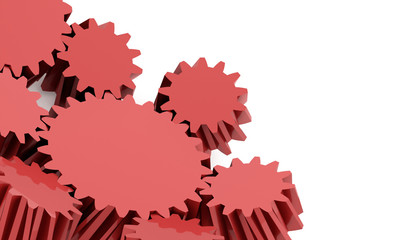 Red gears mechanism concept