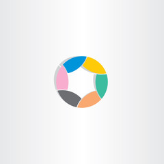 business circle logo icon color star