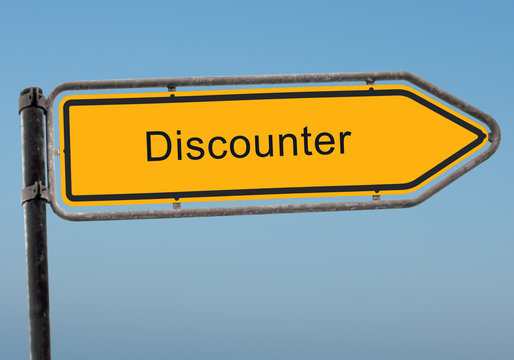 Strassenschild 38 - Discounter