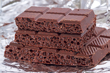 Aerated chocolate