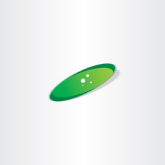 green bacteria icon vector