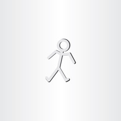man walking icon vector symbol