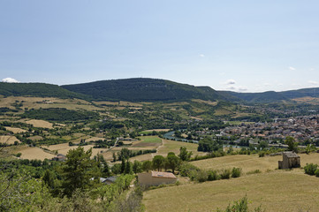 Fototapeta na wymiar gorges du tarn, panorama de millau