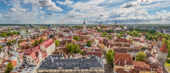 Tallinn Old Town and Upper town, Toompea panorama
