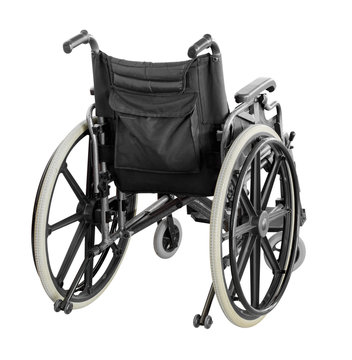 Wheelchair isolated on white background with clipping path