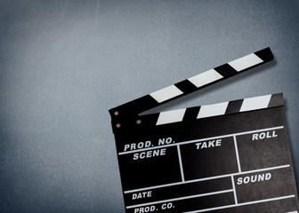 Obraz premium Film, clapperboard, clapper.