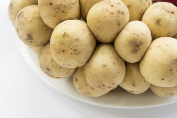 longkong langsat fruit tropical sweet tasty yellow concept