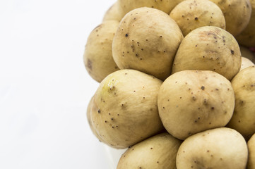 longkong langsat fruit tropical sweet tasty yellow concept