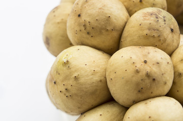 longkong langsat fruit tropical sweet tasty yellow concept