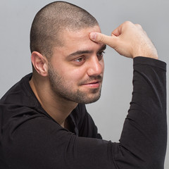 Obraz premium casual young man, simple portrait