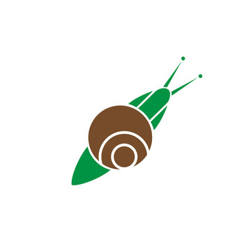 stylized silhouette of a snail