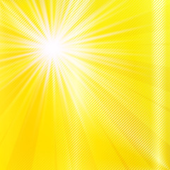 Abstract yellow brighy summer background. Vector illustration