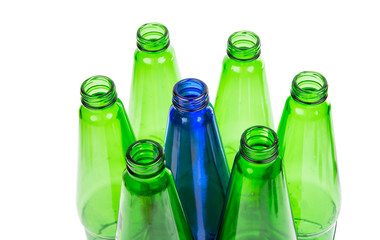 empty glass bottles
