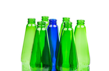 empty glass bottles