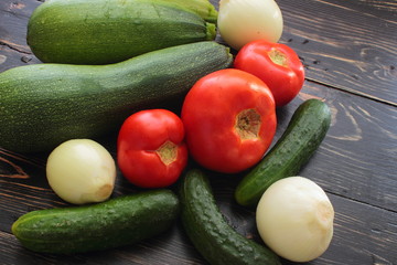summer vegetable harvest