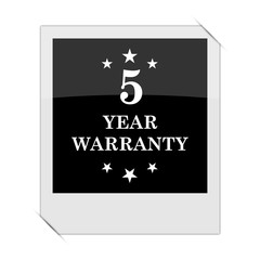 5 year warranty icon