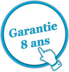 bouton garantie 8 ans