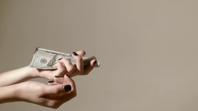 husband gives wife money