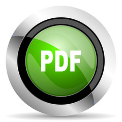 pdf icon, green button