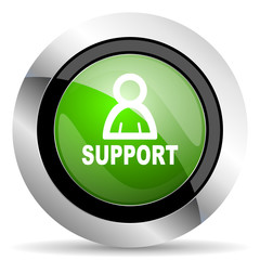 support icon, green button
