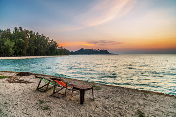  Sunset beach chairs