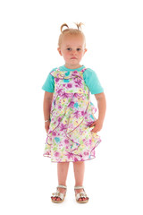 Toddler girl in summer dress
