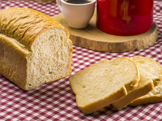 Pão de Forma branco fatiado