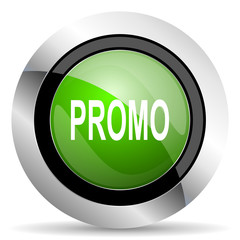 promo icon, green button