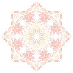 Damask Vector Orient Pattern