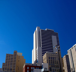 Fototapeta na wymiar Dallas downtown skyscrapers