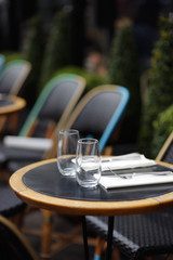 Stylish outdoor cafe