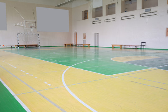 Interior of a hall for sport games