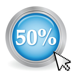 50 PERCENT ICON