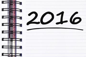 2016 words on spring note book