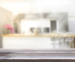 Table Top And Blur Interior Background